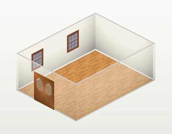 Глянцевый натяжной потолок в зал или гостиную
