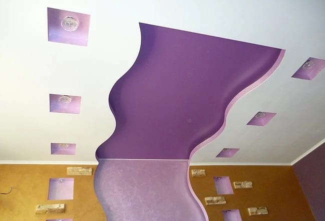 Фото многоуровневых потолков с 3-D эффектом